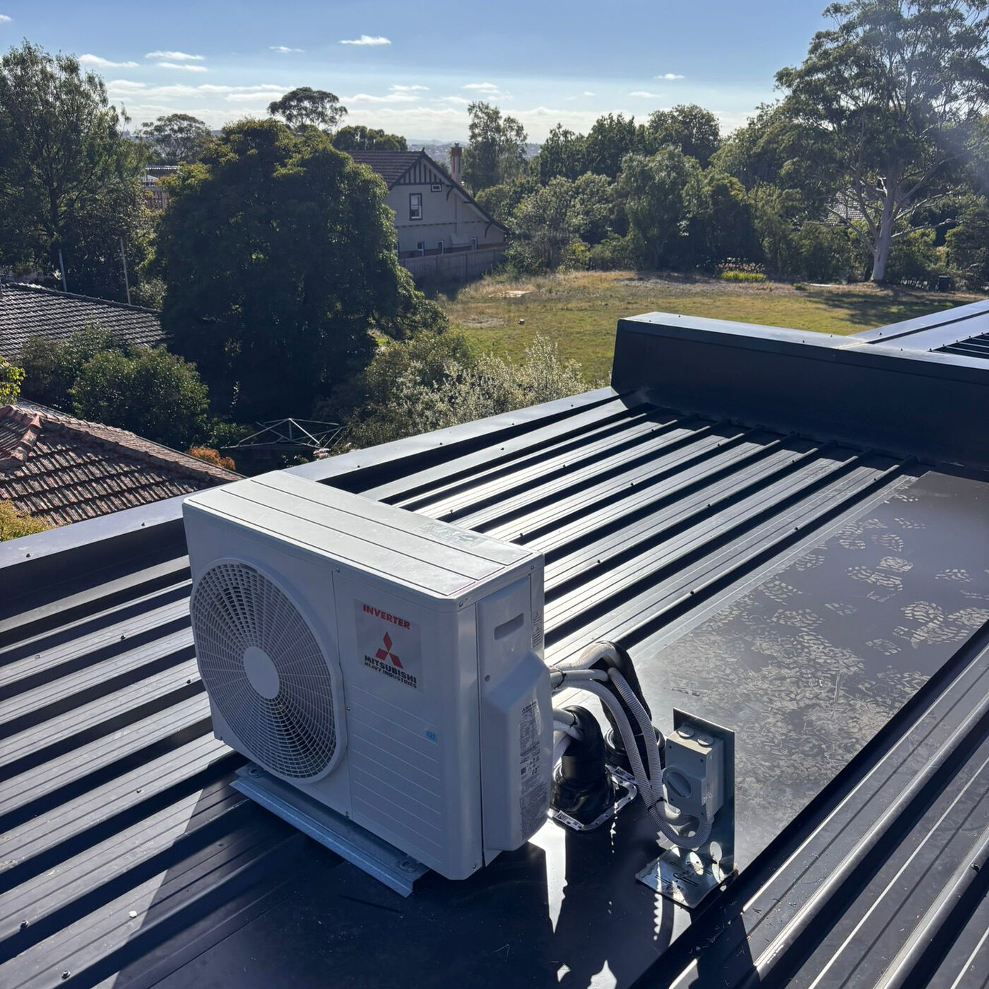 Split system air conditioning installation