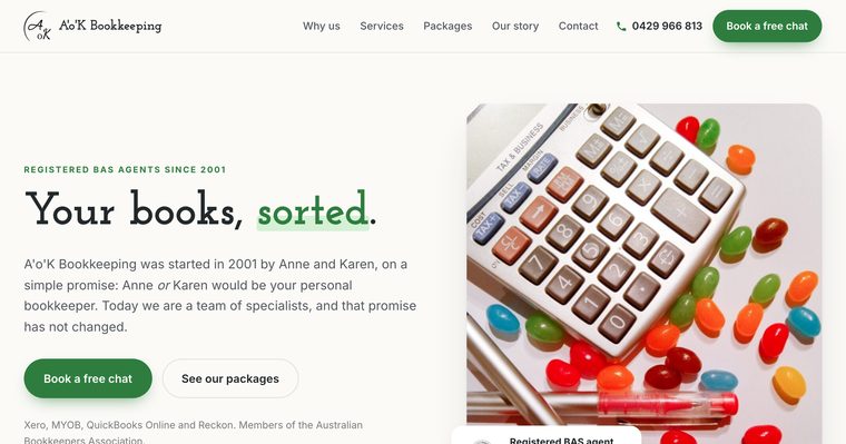 Concept one homepage