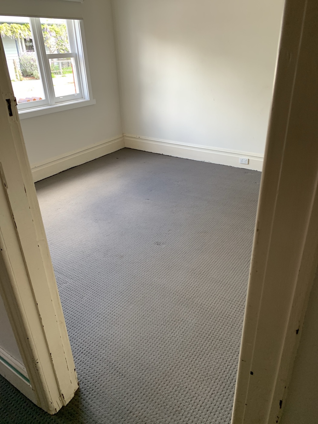 Room prepped and repaired ready for paint by JT Handyman in Northcote