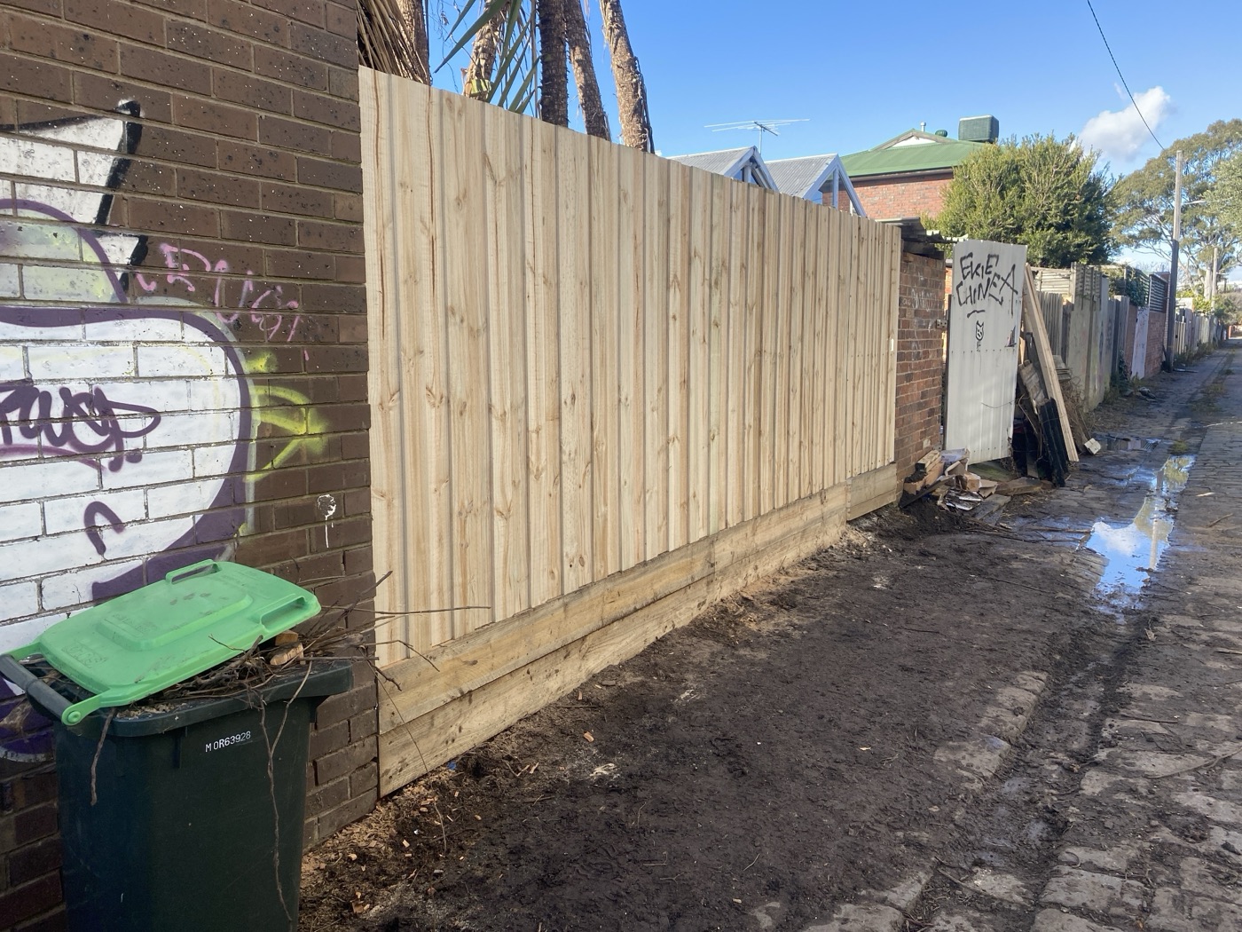 New timber paling fence by JT Handyman in Brunswick, VIC