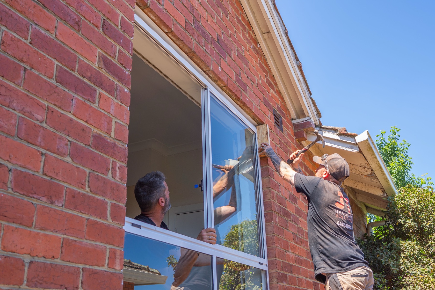 JT team installing a window