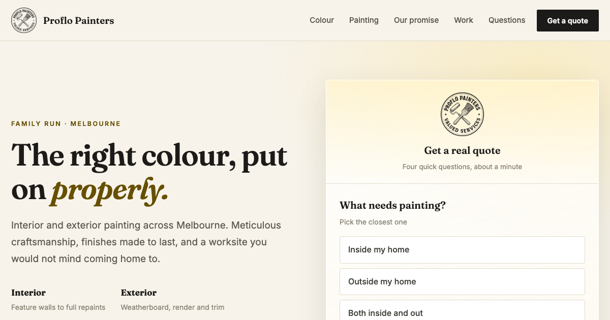 Concept two, colour direction