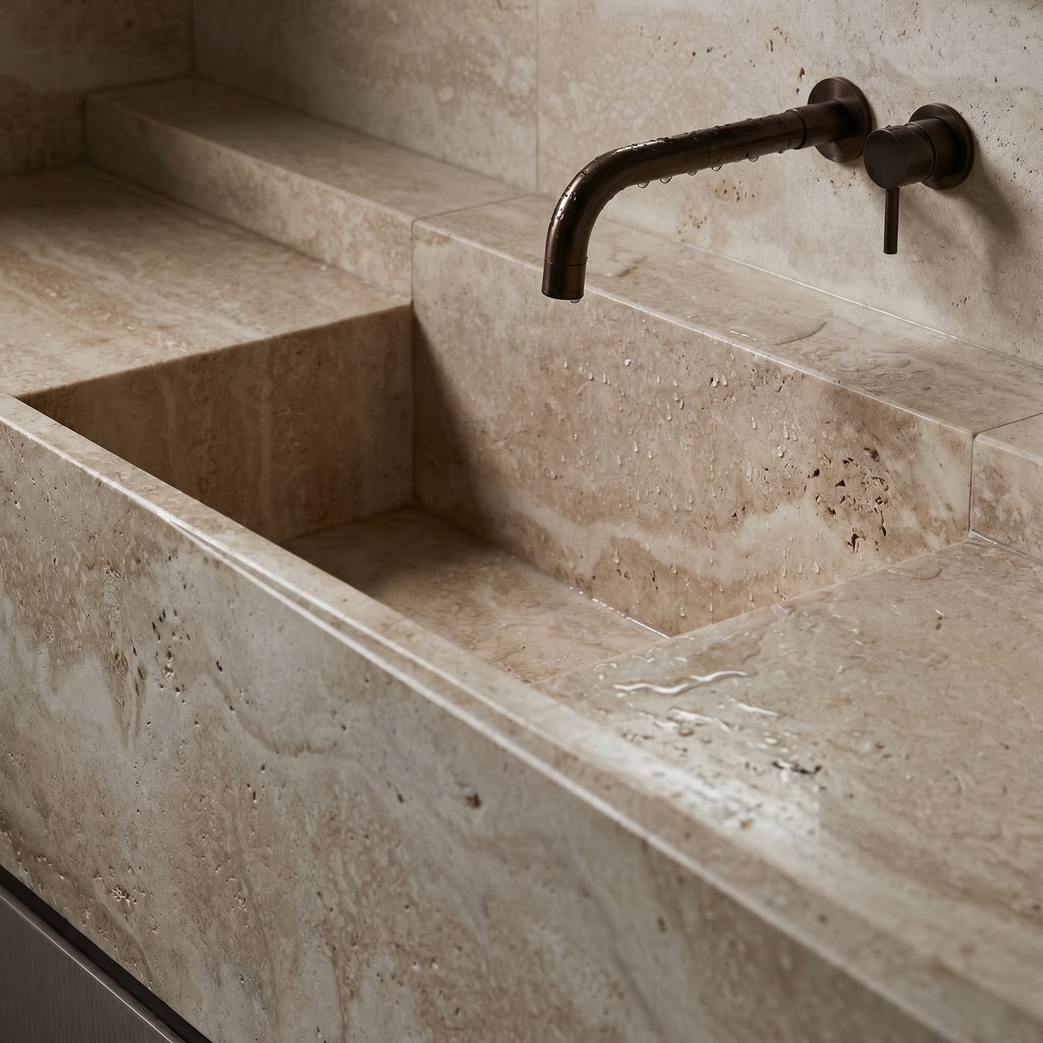 Stone sink detail