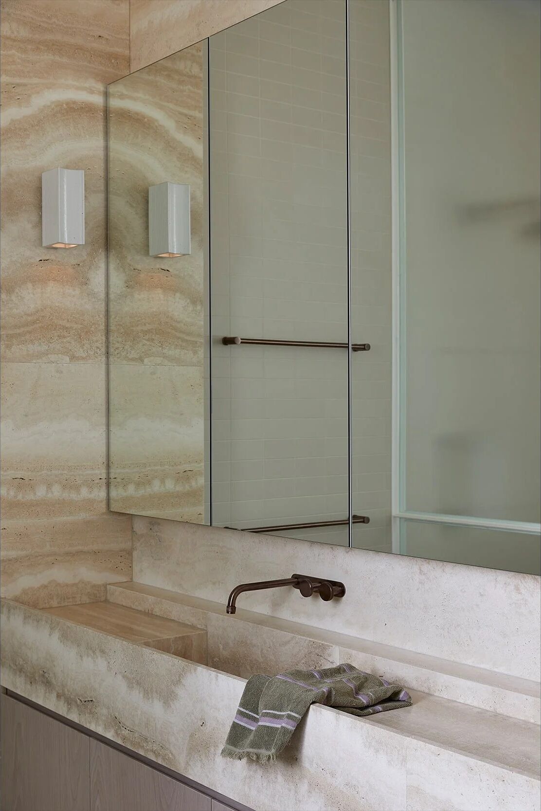 Berry St — a second view of the stone sink and vanity