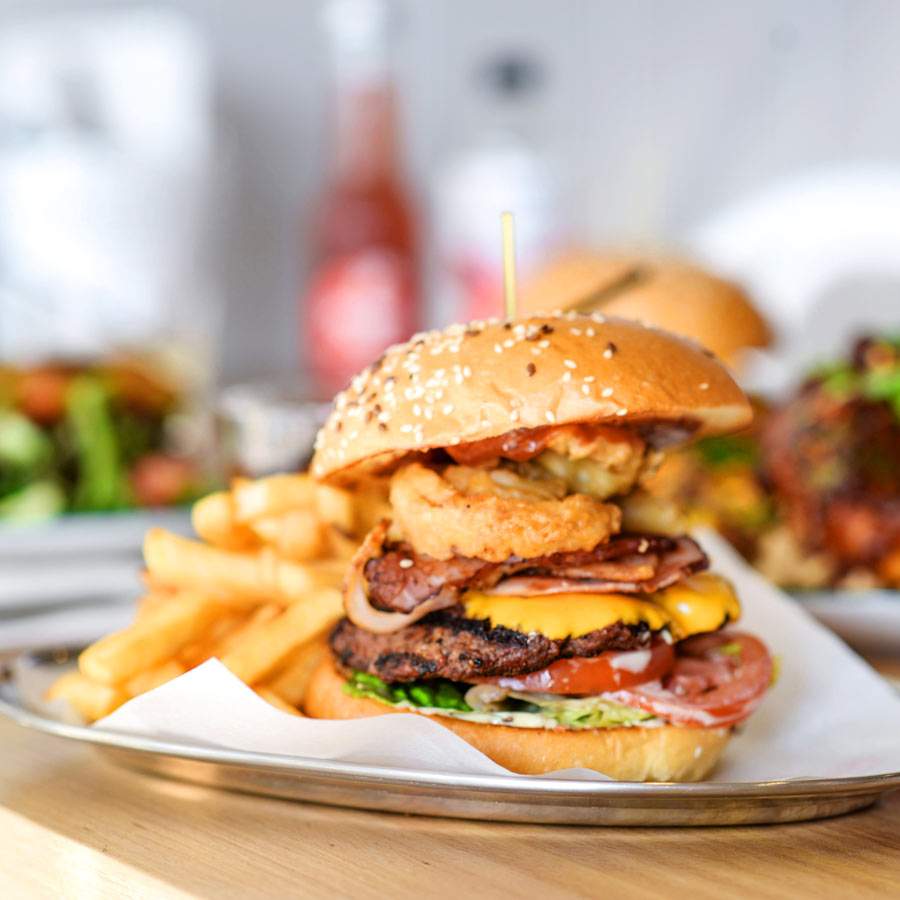 Embers Signature burger