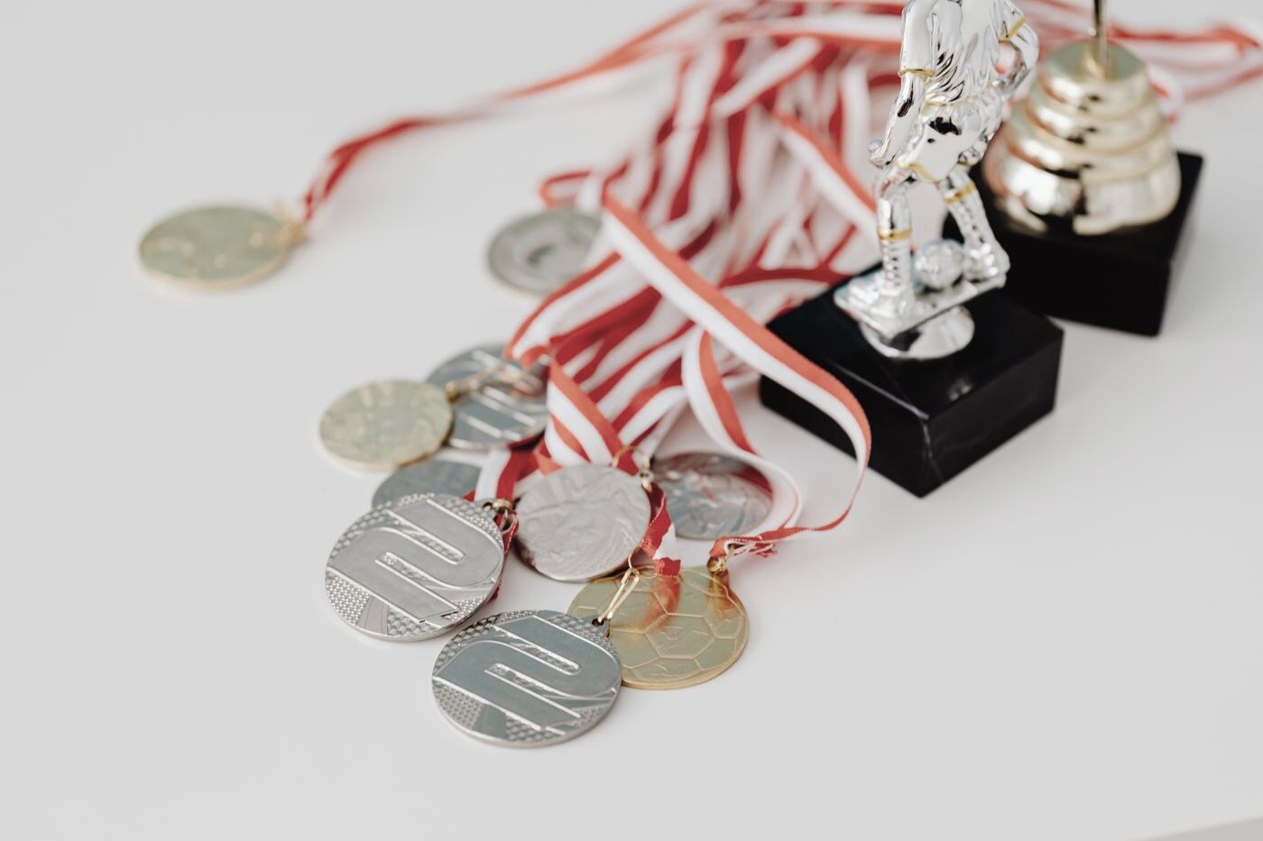 Sporting medals and trophies, ready for box framing, Studio9Art
