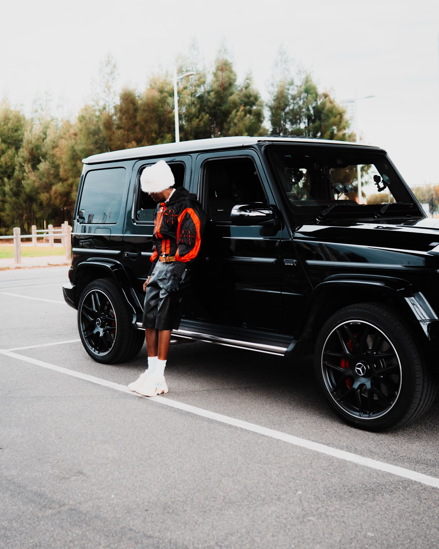 Musa Keys with the G-Wagon — On set, EP3