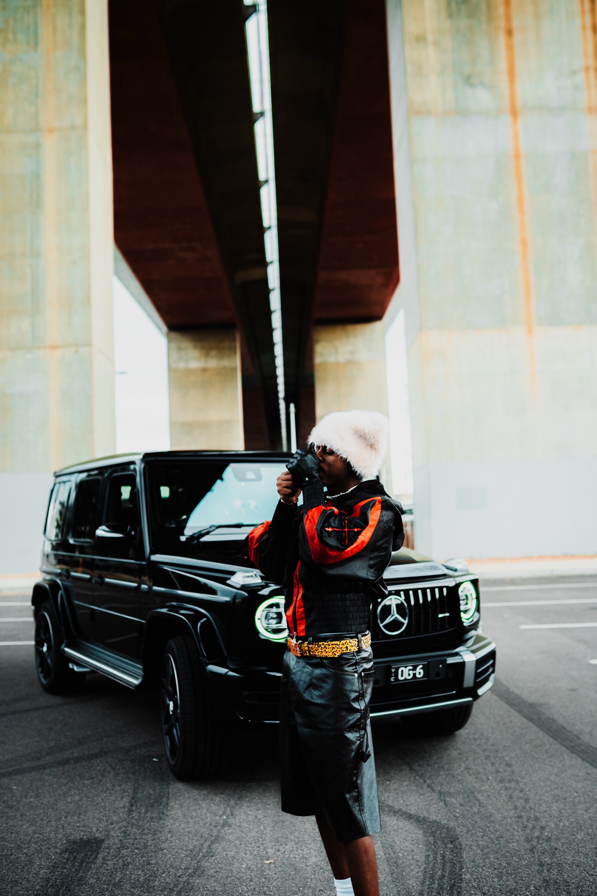 Musa Keys with the G-Wagon — On set, EP3