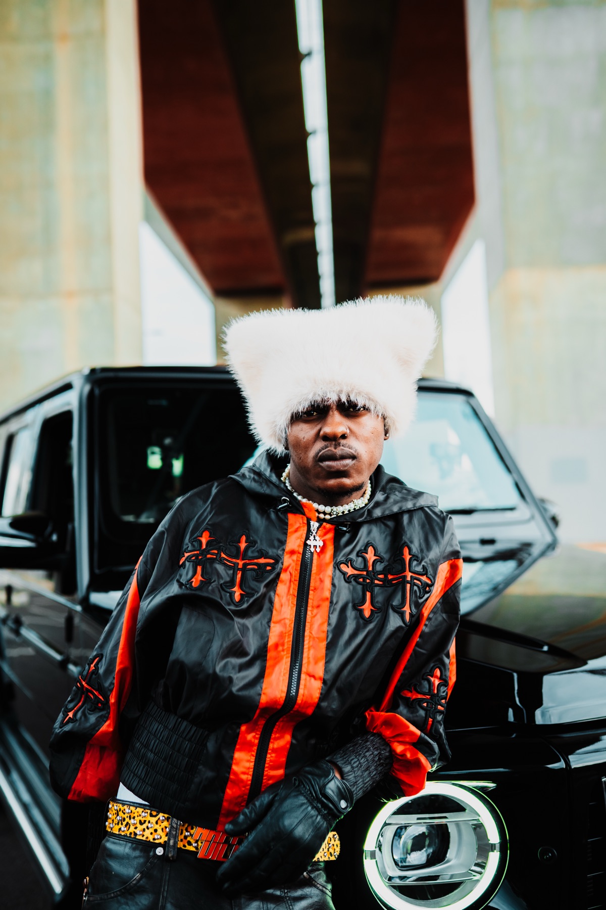 Musa Keys with the G-Wagon — On set, EP3