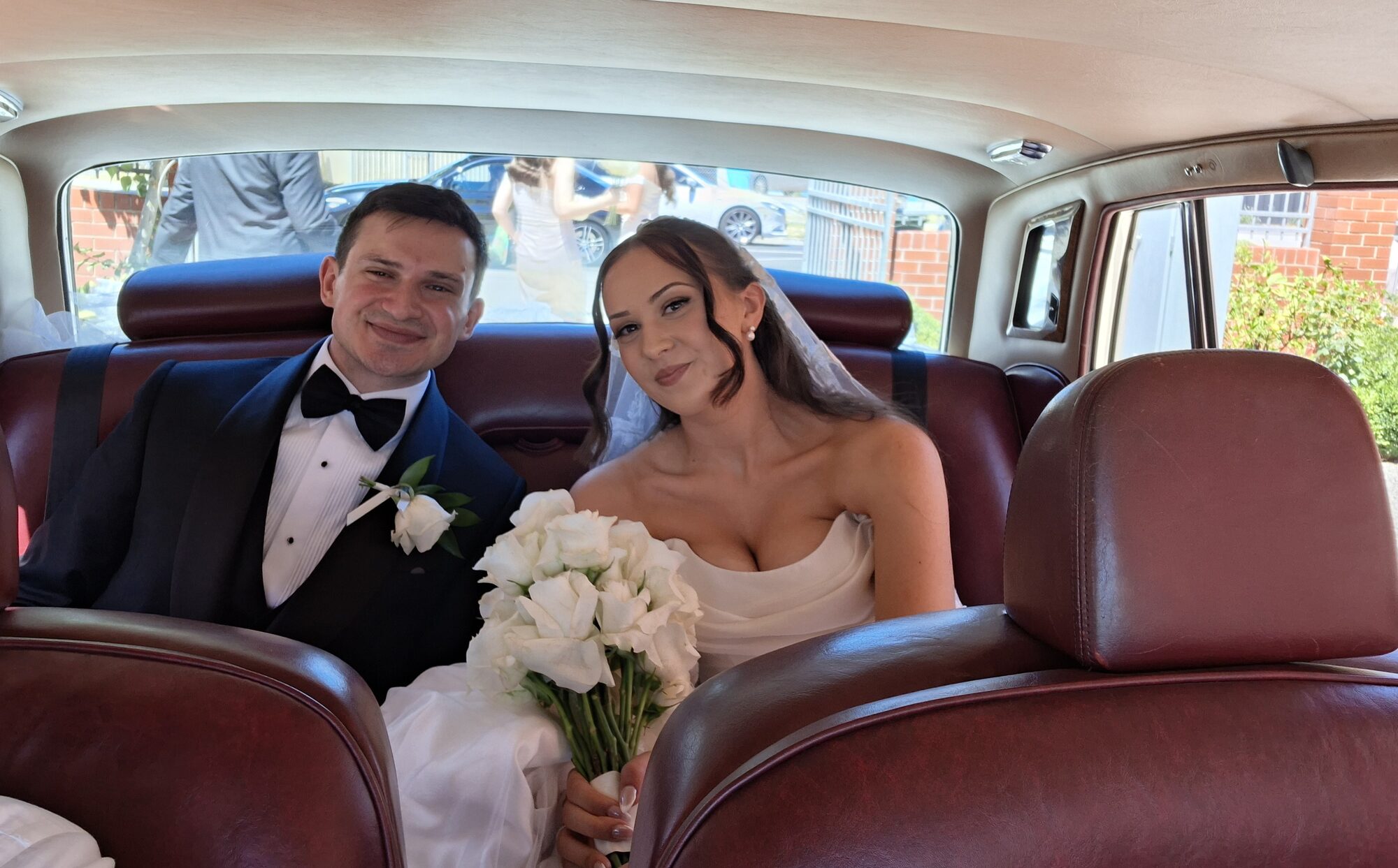 Vintage Rolls Royce, Classic Rolls Royce, ceremony arrival