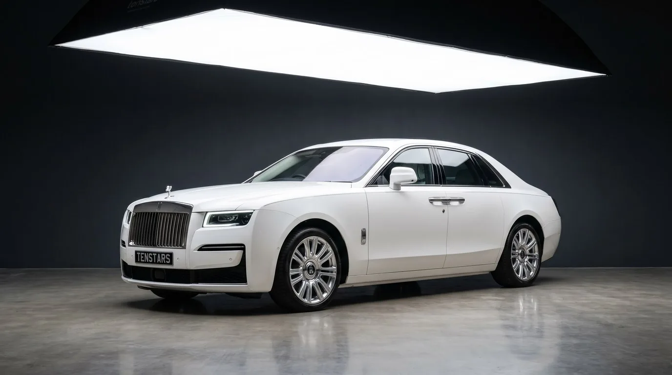 Rolls Royce Ghost Series II in the Ten Stars Cars showroom