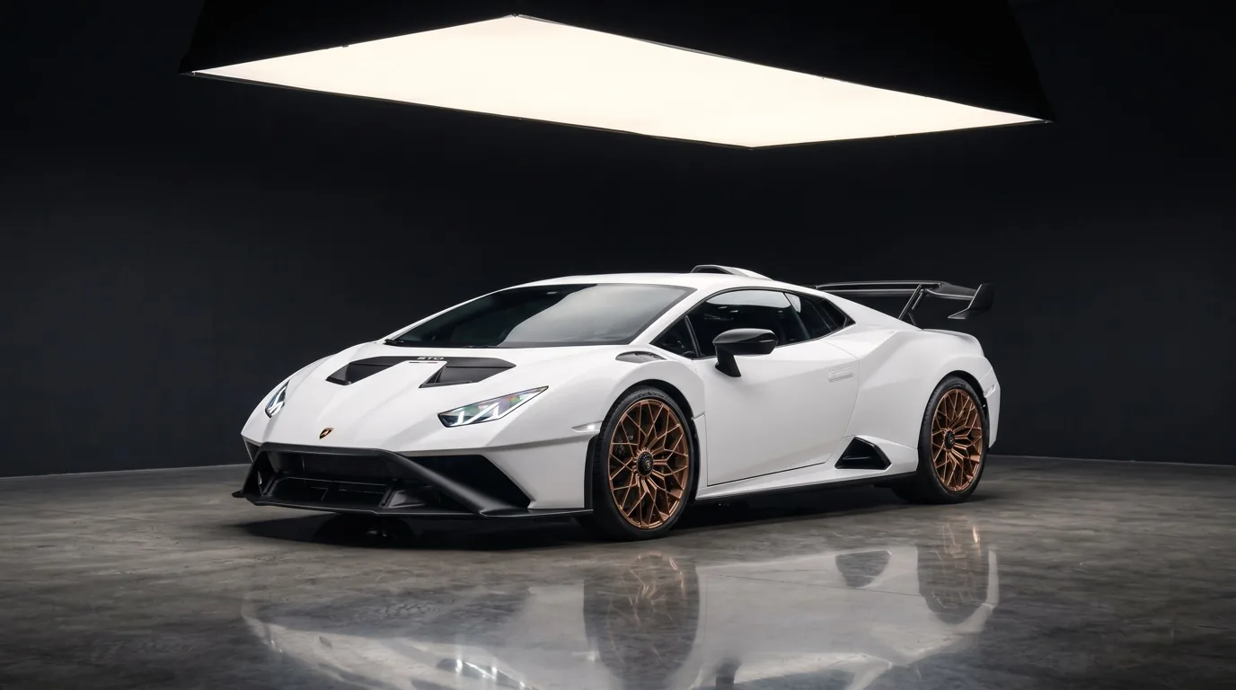 Lamborghini Huracán STO in the Ten Stars Cars showroom